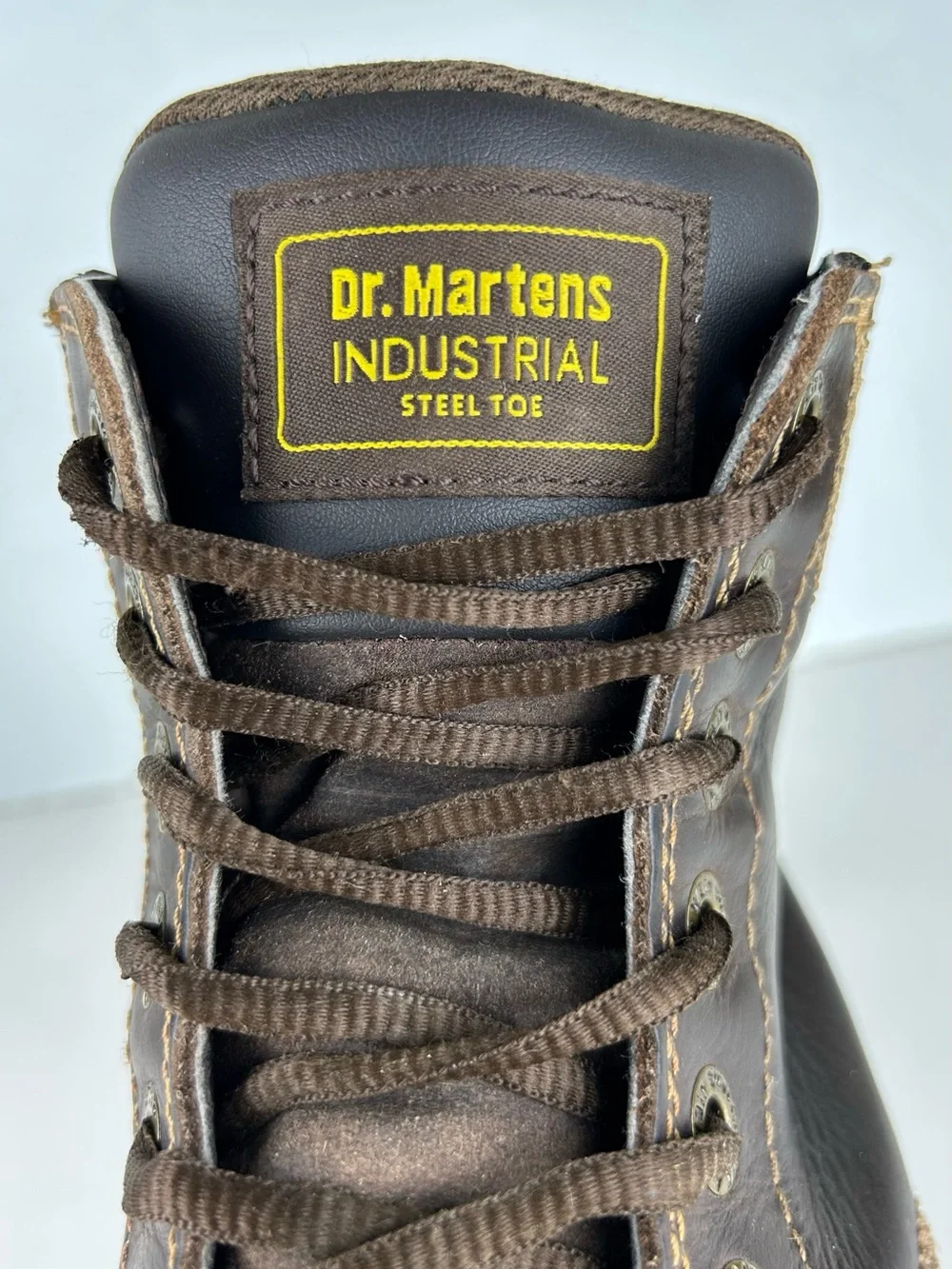Dr Doc Martens Winch EW Industrial Brown Leather Steel Toe ASTM Safety Boot EU42